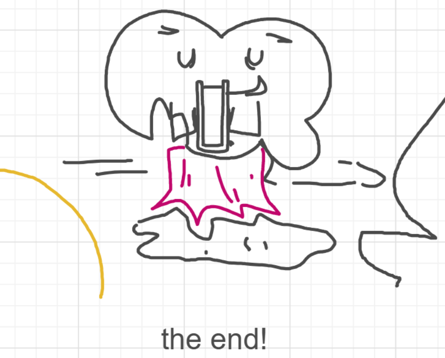 A panel from I've Been Everywhere, Man, episode nine of the Board Boards object show by Furretwalk/WalkingFurret.